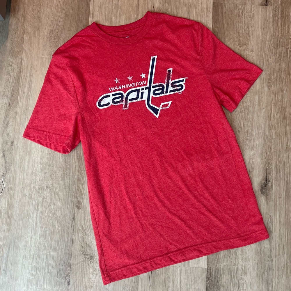Washington Capitals Fanatics NHL T-Shirt Short Sleeve DC Caps Red Hockey